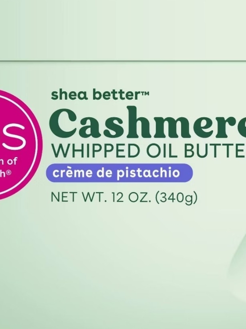 shea better Cashmere Whipped Oil Butter — Crème de Pistachio (Light Green)